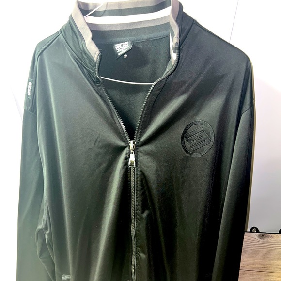 Enyce Jackets & Coats Vintage Enyce Black Gray Full Zip Up Track
